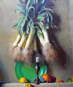 Still Life Of Leeks Diamond Paintings