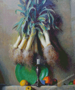 Still Life Of Leeks Diamond Paintings