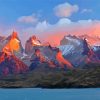 Sunset At Andes Mountains Diamond Painting