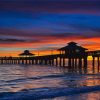 Sunset At Fort Myers Beach Pier Diamond Painting