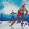 The Biathlon Players Diamond Paintings