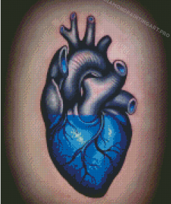 The Blue Heart Diamond Painting