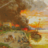 The Bombing Of The Intendencia By Fernando Amorsolo Diamond Painting