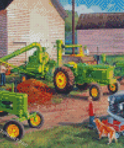 The John Deere Trekker Diamond Paintings