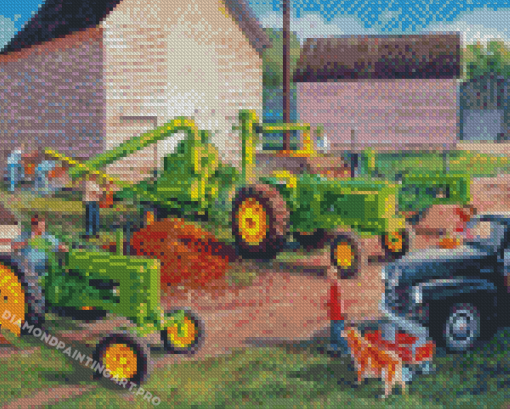 The John Deere Trekker Diamond Paintings