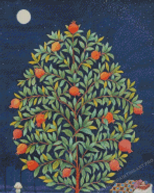 The Pomegranate Tree Diamond Painting