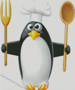 The Penguin Chef Diamond Painting