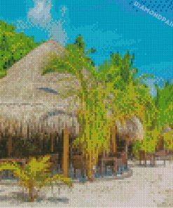 Tiki Hut Diamond Paintings