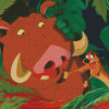 Timon And Pumbaa Lion King Diamond Painting