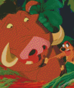 Timon And Pumbaa Lion King Diamond Painting