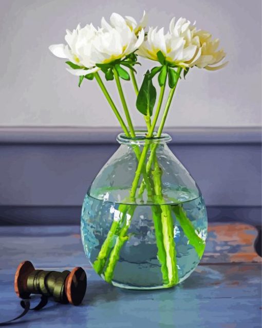 Tulips Flowers In Jar Diamond Painting