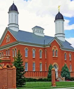 Vernal Utah Temple Building Diamond Paintings