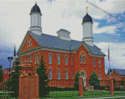 Vernal Utah Temple Building Diamond Paintings