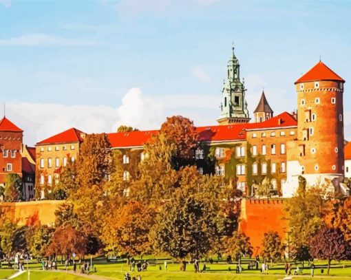 Wawel Royal Castle Krakow Diamond Painting