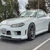 White Nissan Silvia S15 Car Diamond Paintings