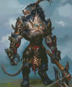 Wolf Warrior Diamond Painting