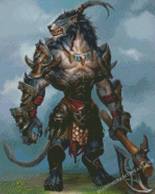 Wolf Warrior Diamond Painting