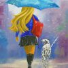 Woman Walking Dog Diamond Painting