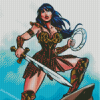 Xena Warrior Princess Cartoon Diamond Painting