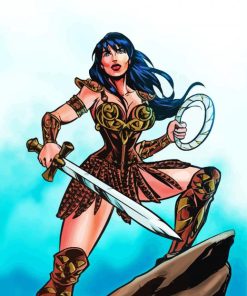 Xena Warrior Princess Cartoon Diamond Painting