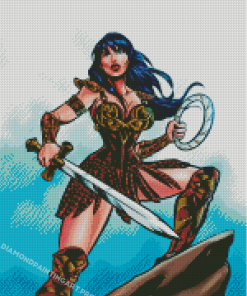 Xena Warrior Princess Cartoon Diamond Painting