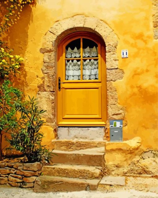 Yellow Door House Diamond Painting