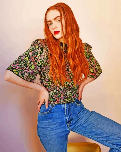 Young Actress Sadie Sink Diamond Painting