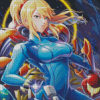 Zero Suit Samus Metroid Zero Mission Diamond Painting