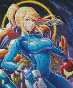 Zero Suit Samus Metroid Zero Mission Diamond Painting