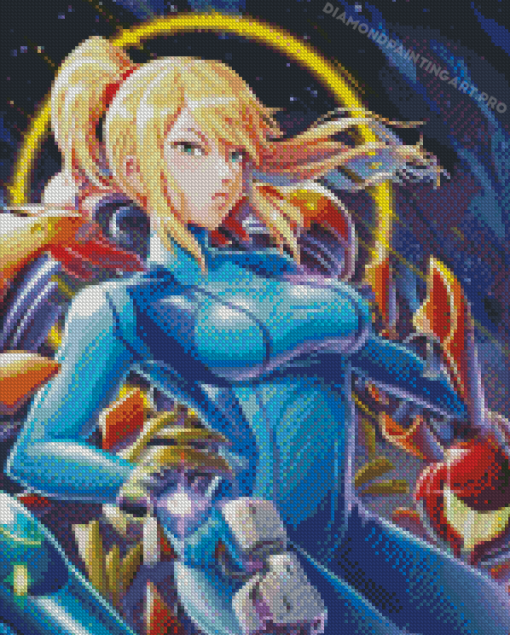 Zero Suit Samus Metroid Zero Mission Diamond Painting