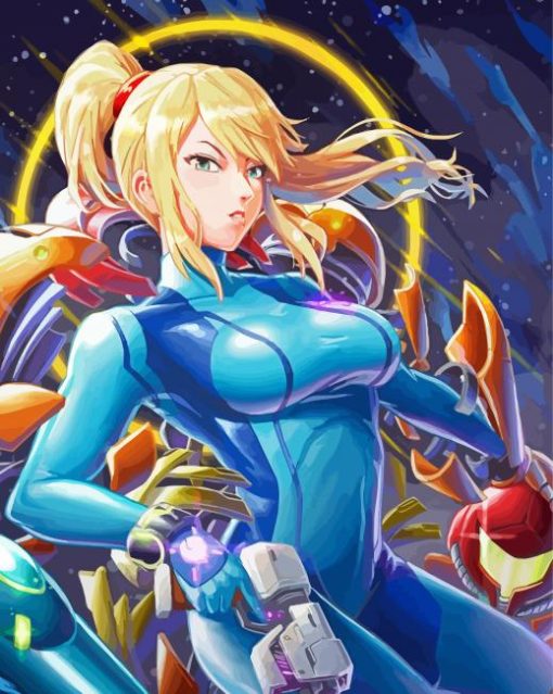 Zero Suit Samus Metroid Zero Mission Diamond Painting