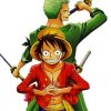 Zoro Luffy One Piece Anime Diamond Paintings