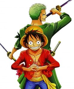 Zoro Luffy One Piece Anime Diamond Paintings