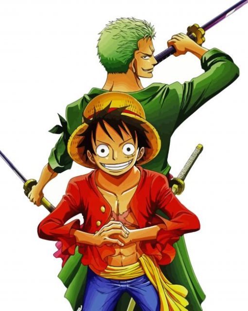 Zoro Luffy One Piece Anime Diamond Paintings