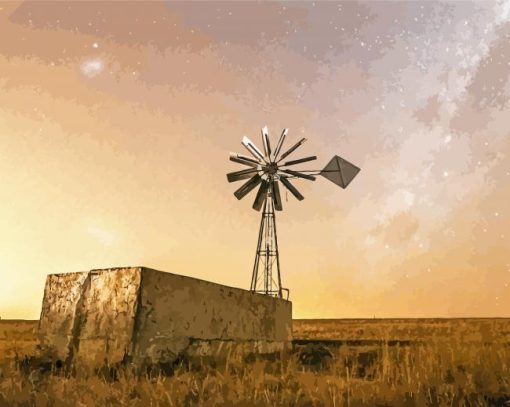 Aesthetic Windpump Diamond Painting