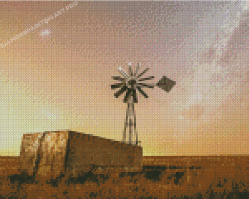 Aesthetic Windpump Diamond Painting