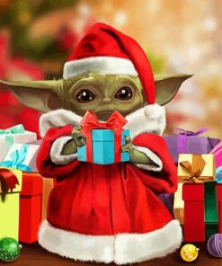 Aesthetic Yoda Christmas Diamond Paintings