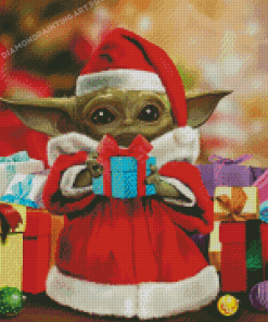 Aesthetic Yoda Christmas Diamond Paintings