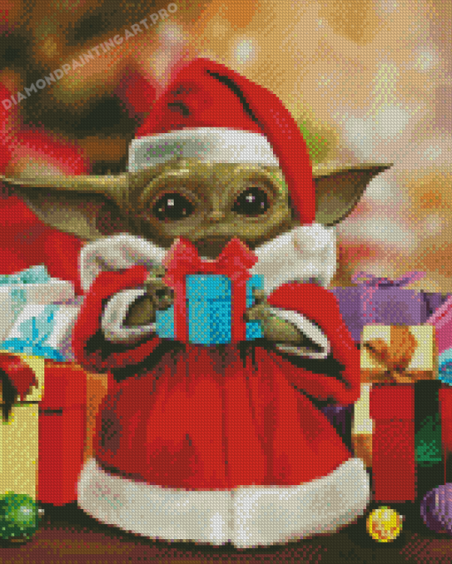 Aesthetic Yoda Christmas Diamond Paintings