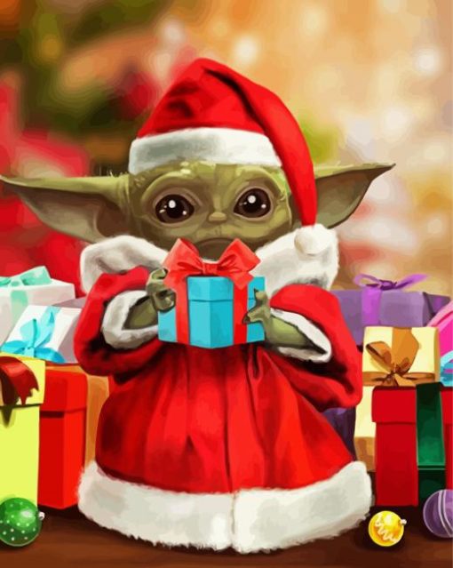 Aesthetic Yoda Christmas Diamond Paintings