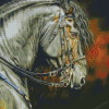 Aesthetic Friesian Horse Diamond Painting