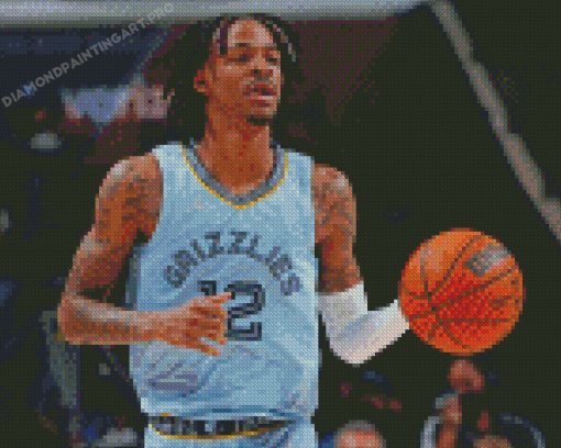 Aesthetic Ja Morant Player Diamond Painting