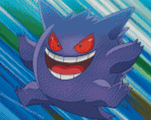 Aesthetic Mega Gengar Diamond Painting