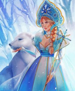 Aesthetic Snow Queen Diamond Painting