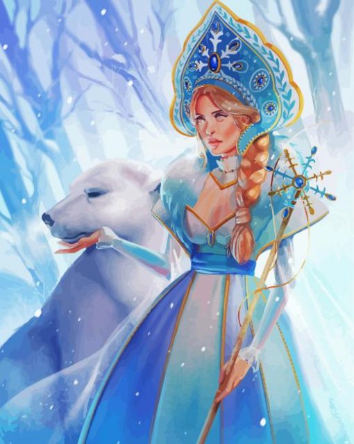 Aesthetic Snow Queen Diamond Painting