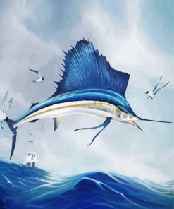 Aesthetic Swordfish Diamond Paintings