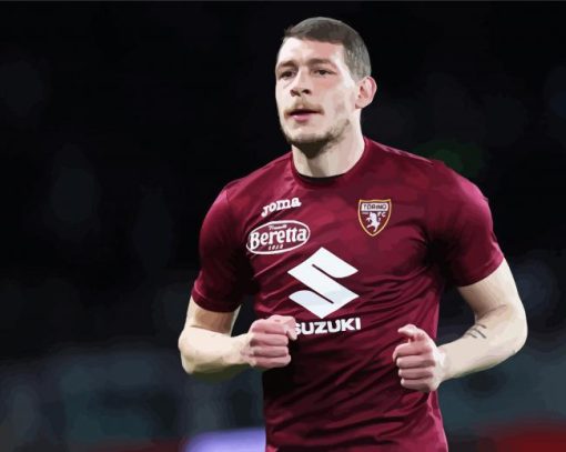 Andrea Belotti Torino Fc Player Diamond Paintings