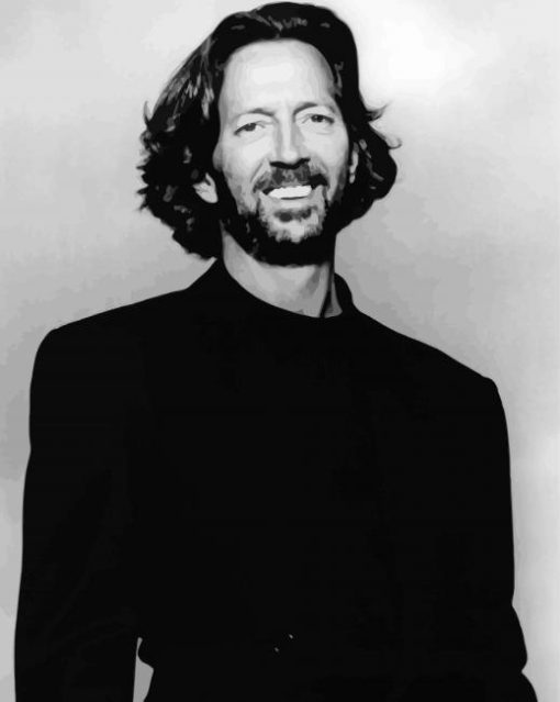 Black And White Eric Clapton Diamond Paintings