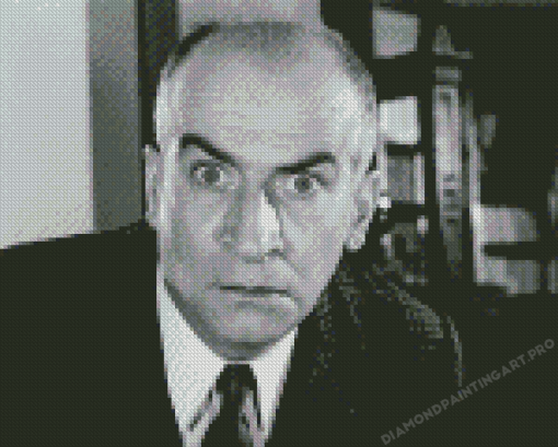 Black And White Louis De Funes Diamond Paintings