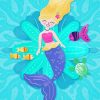 Blonde Mermaid Diamond Painting